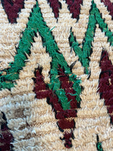 Load image into Gallery viewer, 3004 Morocco Berber - Azilal Style  with Abstract Tribal Folk Art Motif with V shapes/ chevrons/ and Sigzag strokes
