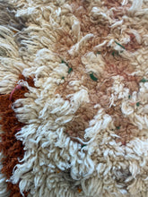 Load image into Gallery viewer, 3005 Morrocco Berber boucherouite type/ tribal style with Abstract Tribal Folk Art Motif with Loose central column