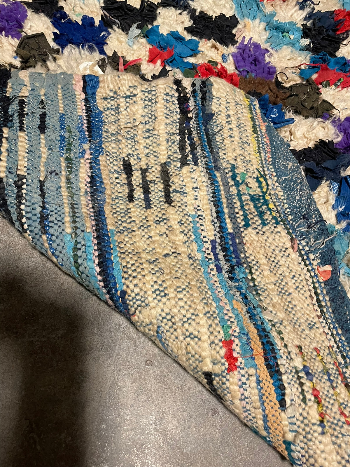 3018 Morocco, Central/Southern, Boucherouite Rag Rug