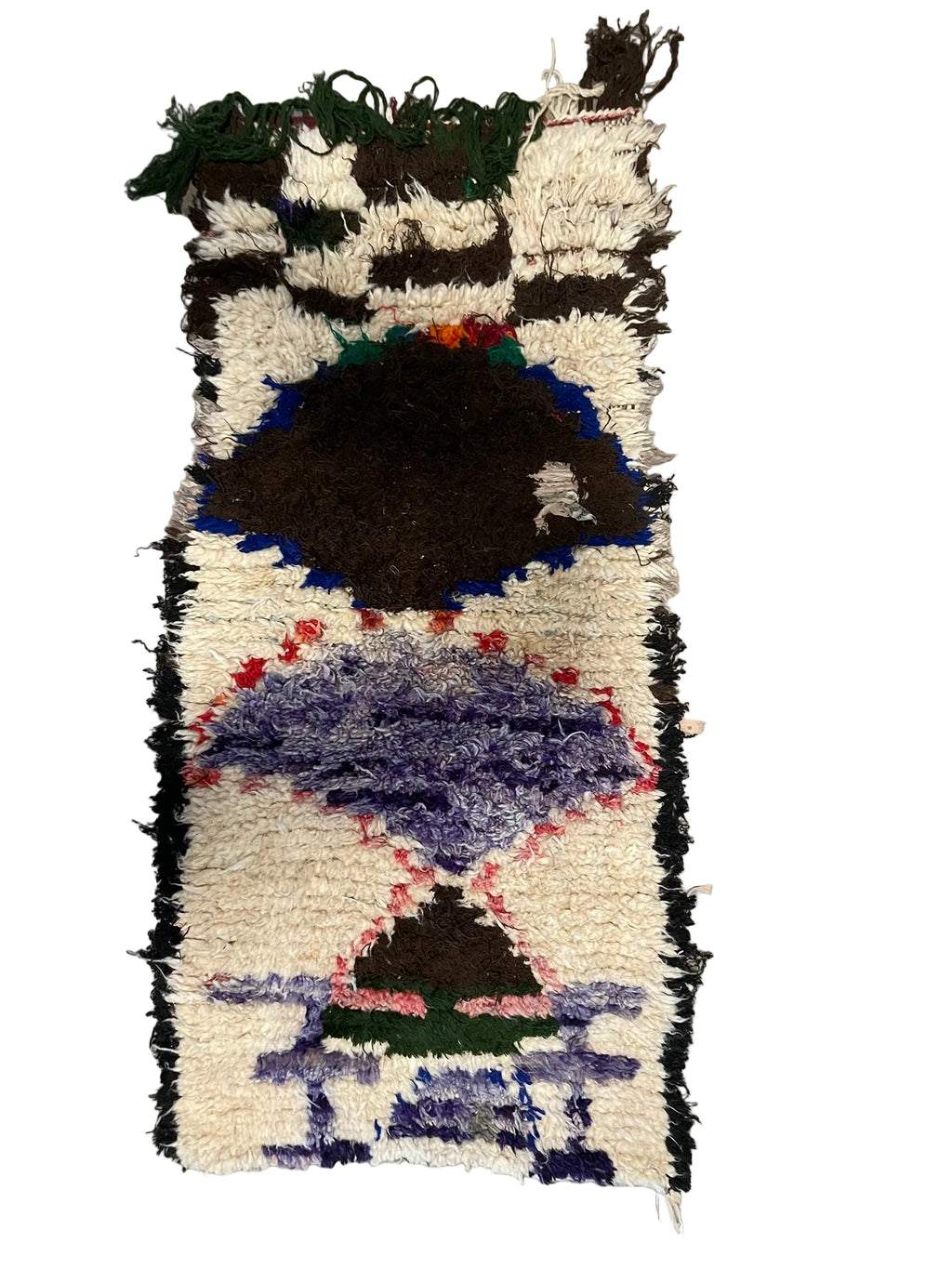 3023 Morocco / High Atlas / Azilal / Ivory / Dark Brown / Lavender