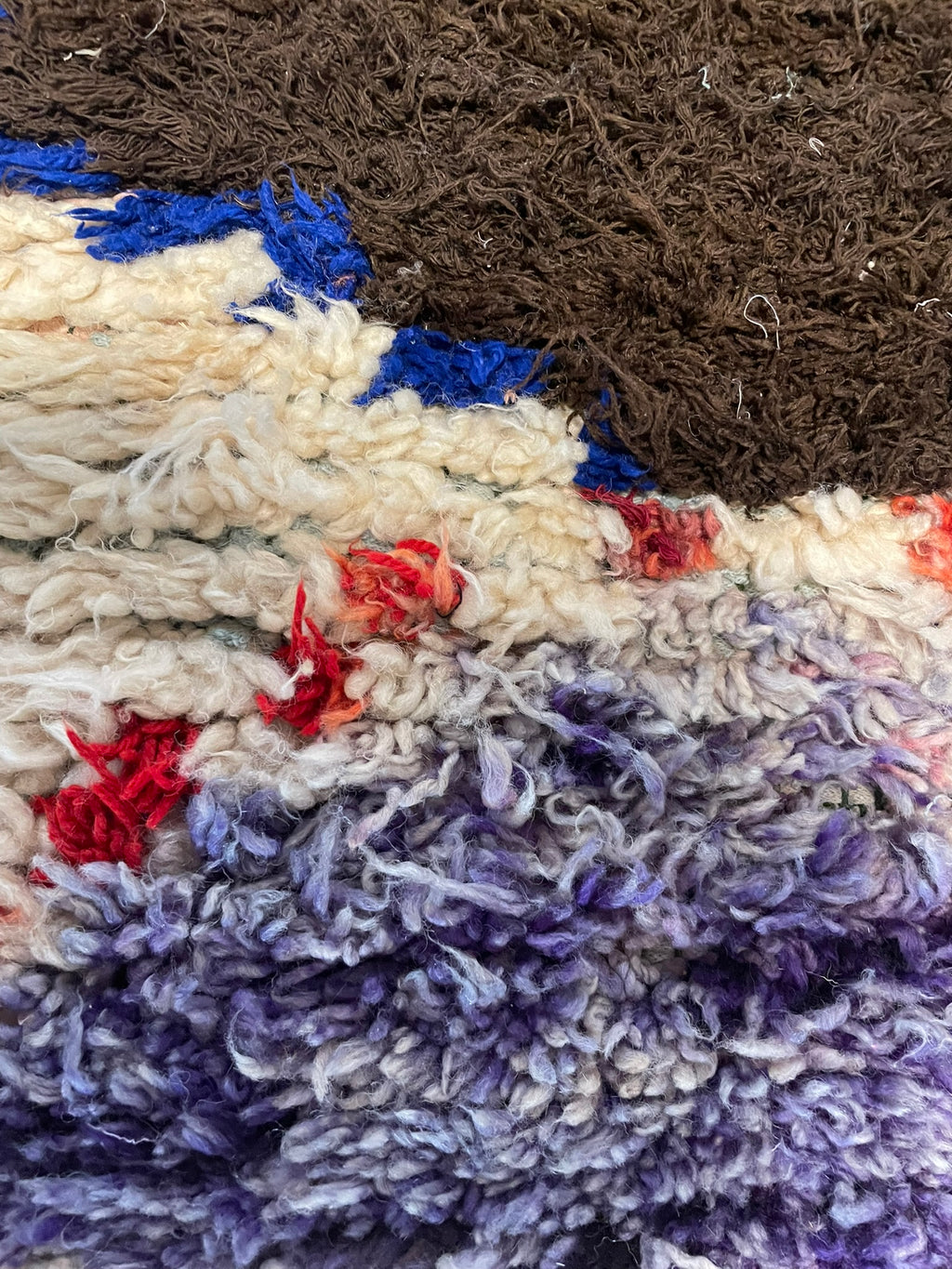 3023 Morocco / High Atlas / Azilal / Ivory / Dark Brown / Lavender