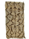 3027 Morocco Middle Atlas/ Berber Tribal Style with Central vertical axis/ with abstract anthropomorphic and talismanic motifs