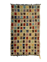 Load image into Gallery viewer, 3042 Morocco Berber/ Boucherouite Style  with Grid composition/ checkerboard rhythm