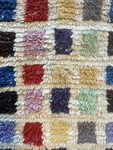 Load image into Gallery viewer, 3042 Morocco Berber/ Boucherouite Style  with Grid composition/ checkerboard rhythm