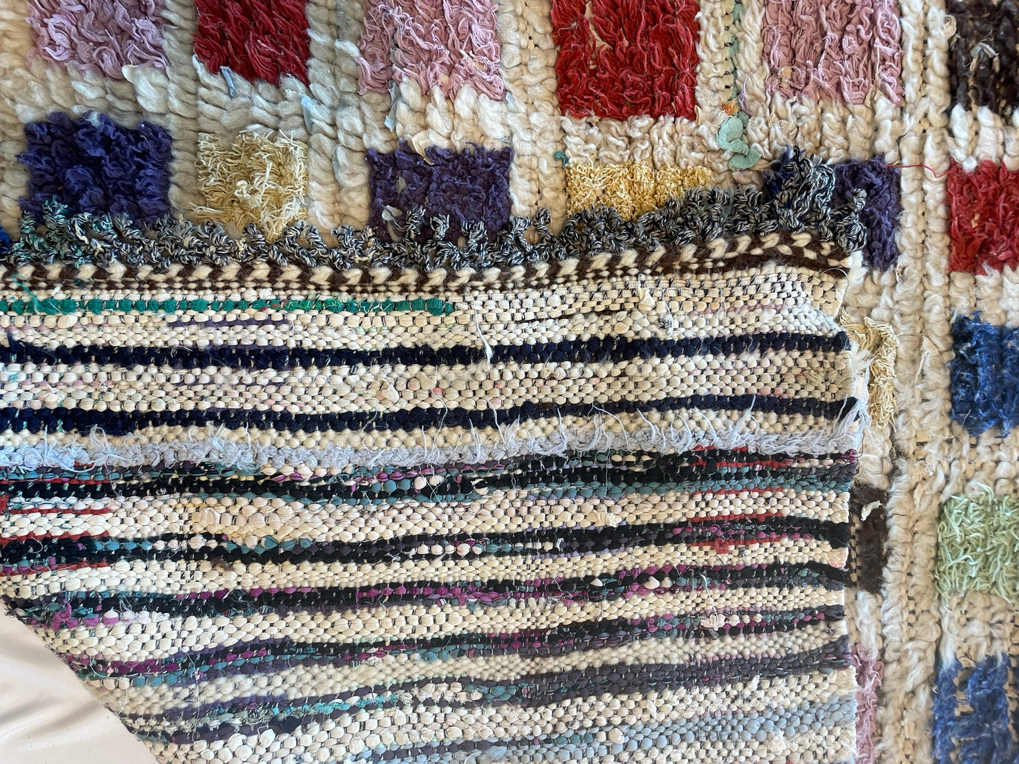 3042 Morocco Berber/ Boucherouite Style  with Grid composition/ checkerboard rhythm