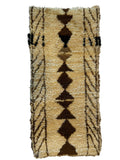 3051 Morocco/ Middle Atlas/ Beni Ourain  with Vertical Central Totem/ Hourglass and Diamond Motifs/ Branching Side Motifs