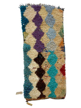 Load image into Gallery viewer, 3052 Morocco Middle Atlas/ Boucherouite Style with Zigzag/ repeating diamond like waves