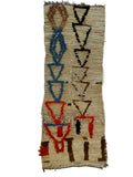 3066 Morocco/ Central High Atlas/ Azilal Province  with Vertical Symbolic Column/ Stacked Triangles and Hourglass Forms/ Totemic Motifs