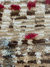 Load image into Gallery viewer, 3070 Morocco  Berber flatweave/ rustic with Linear/ repeating short bars and blocks in columns