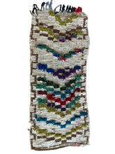 Load image into Gallery viewer, 3102 Morocco High Atlas Berber Pile Rug/ Azilal Style/ Boucherouite-influenced with Chevron/ Stacked V motifs/ Abstract geometric tribal pattern