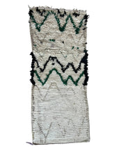 Load image into Gallery viewer, 3105 Morocco Berber /Middle Atlas/  Beni Ourain Style  with ZigZag Chevron Bands/ Tribal Geometry/ Irregular Symbolic marks.