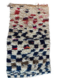 3107 Morocco  Boucherouite Berber shag/ High Atlas/ Azilal Province  with Abstract Scattered Motif/ Irregular Layout/ Tribal composition