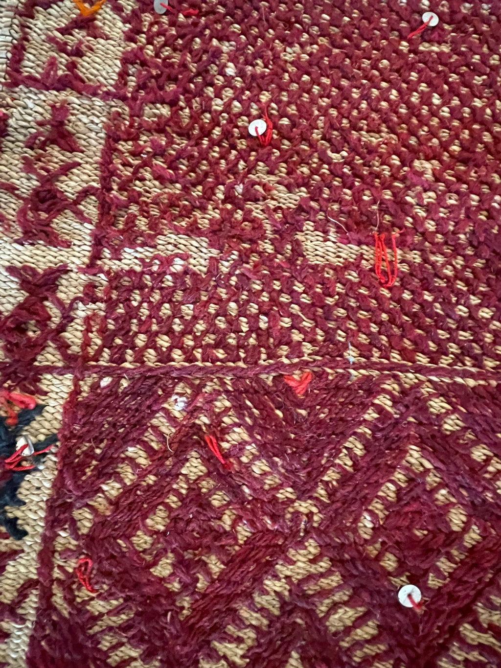 3117 Morocco Khemisset Middle Atlantic Region, Straw Fiter with wool Embroidery