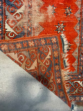 Load image into Gallery viewer, 3119 Caucasus Region/ Azerbaijan/ Shirvan influence with Column of eight-Point Stars/ Geometric Medallion Field/ Angular Vine Border