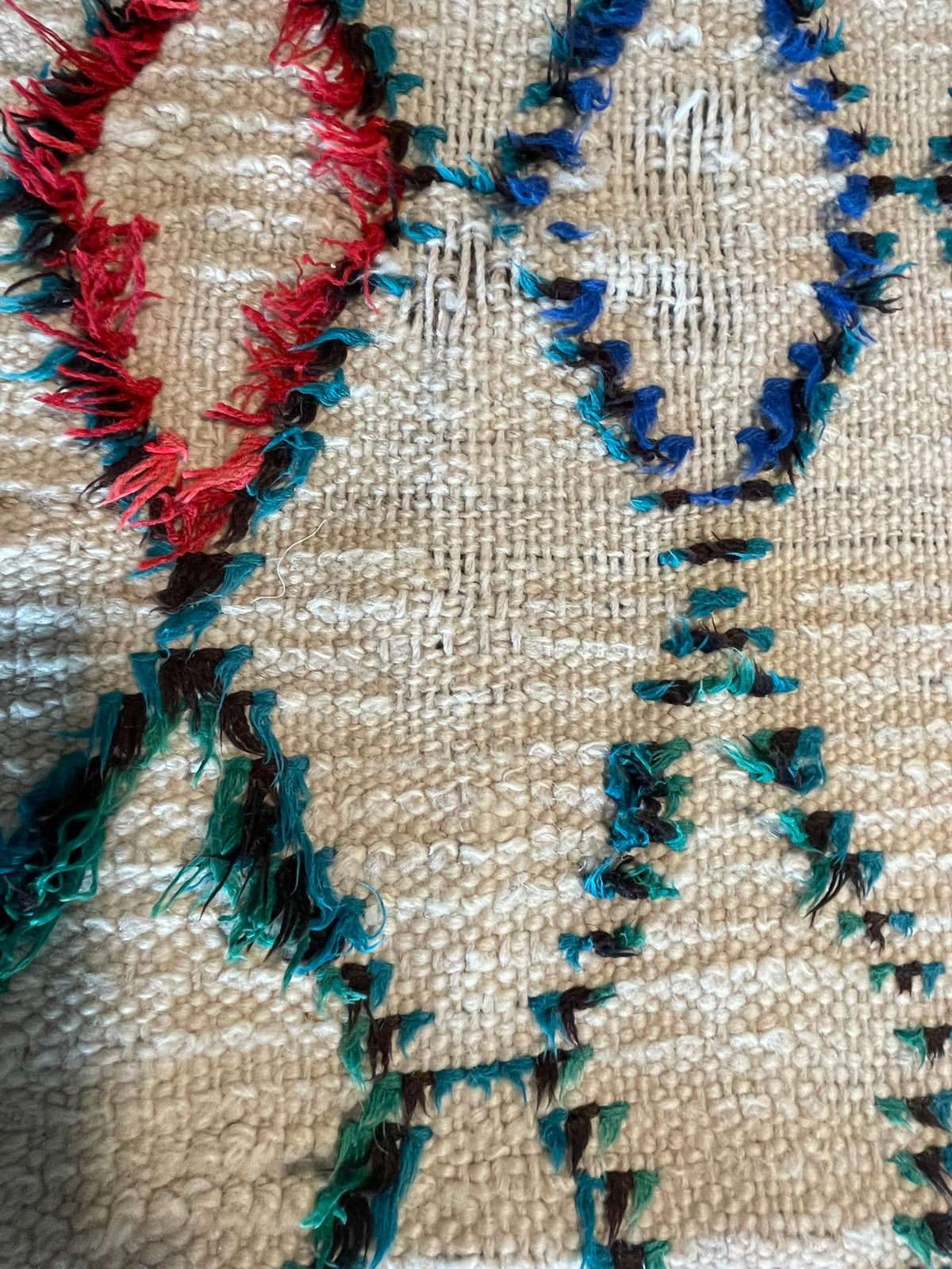 3135 Morocco / Middle Atlas / Zaiane Style/ Ivory / Green / Red / Rust / Blue