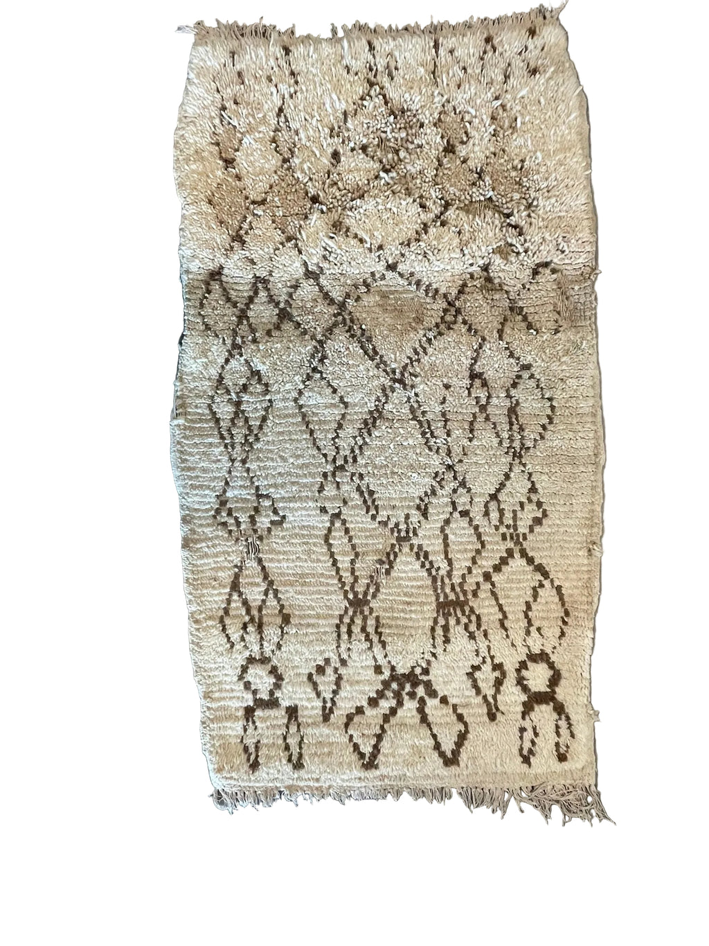 3136 Morocco / Middle Atlas / Beni Ourain / Ivory / Dark Brown