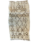 3136 Morocco / Middle Atlas / Beni Ourain / Ivory / Dark Brown