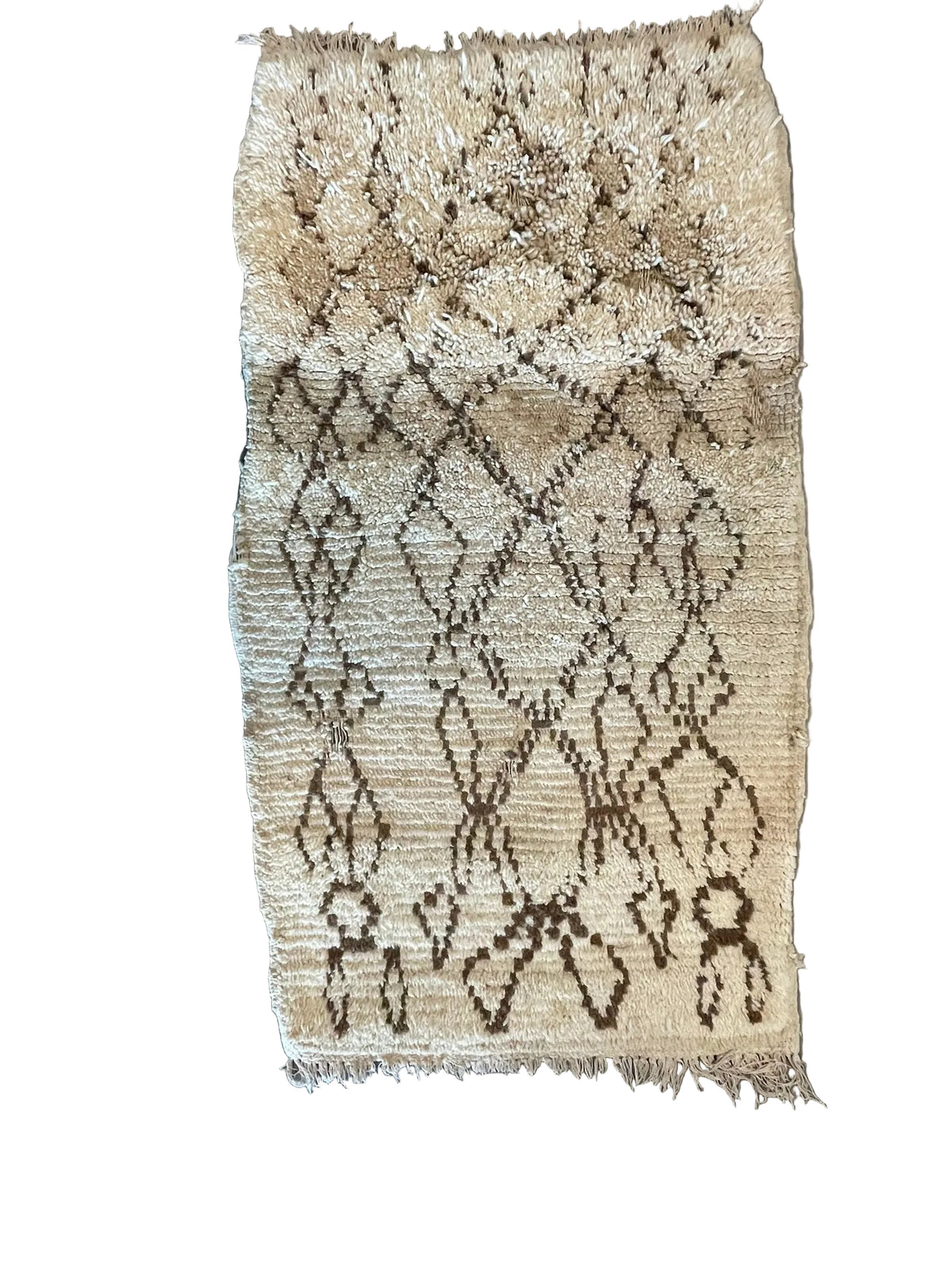 3136 Morocco / Middle Atlas / Beni Ourain / Ivory / Dark Brown