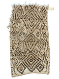 3137 Morocco / Middle Atlas / Beni Ourain / Ivory / Dark Brown