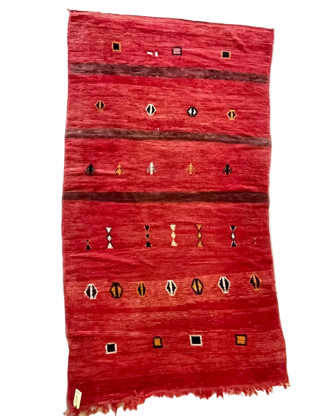 3138 Morocco / Boujad / Central Morocco / Red  / burgundy / Black