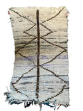 3140 Morocco / Middle Atlas / Beni Ourain / Ivory / Dark Brown