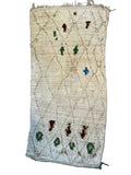 3141 Morocco / Middle Atlas / Beni Ourain / Ivory / Emerald Green / Burgundy
