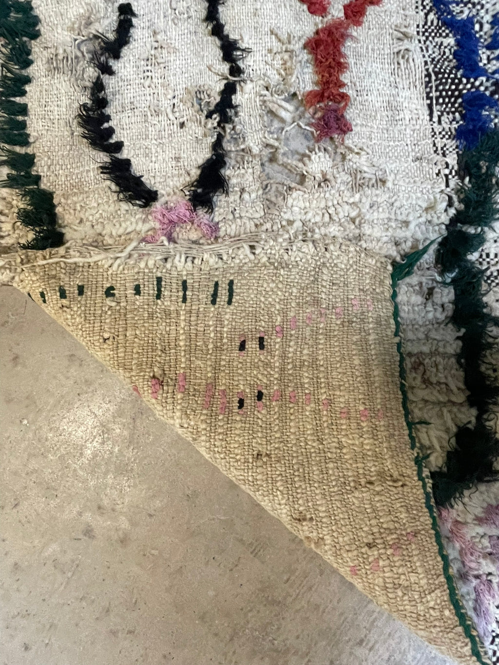 3143 Morocco / High Atlas / Amazigh / Ivory / Red /Blue / Dark Green / Turquoise (P18)