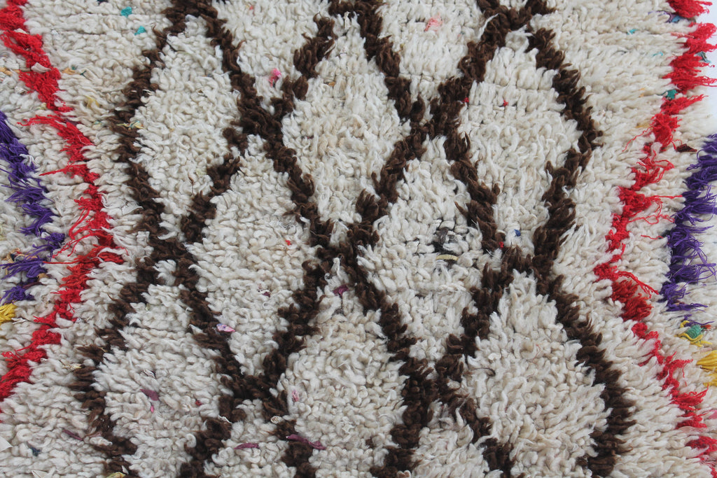 1011 Moulouya with Cream/Brown/Red/Yellow/Pink/Purple Diamonds Pattern