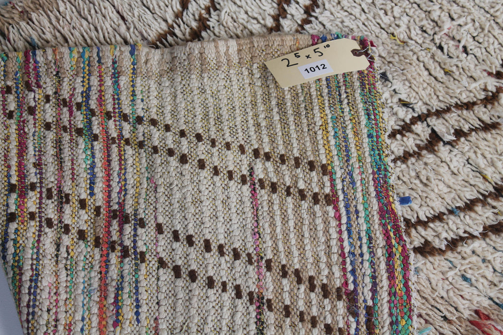 1012 Moulouya with Taupe/Brown Zig-zag Pattern