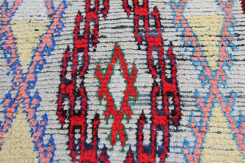 1016 High Atlas with tan/red/blue/salmon red/salmon diamonds Pattern