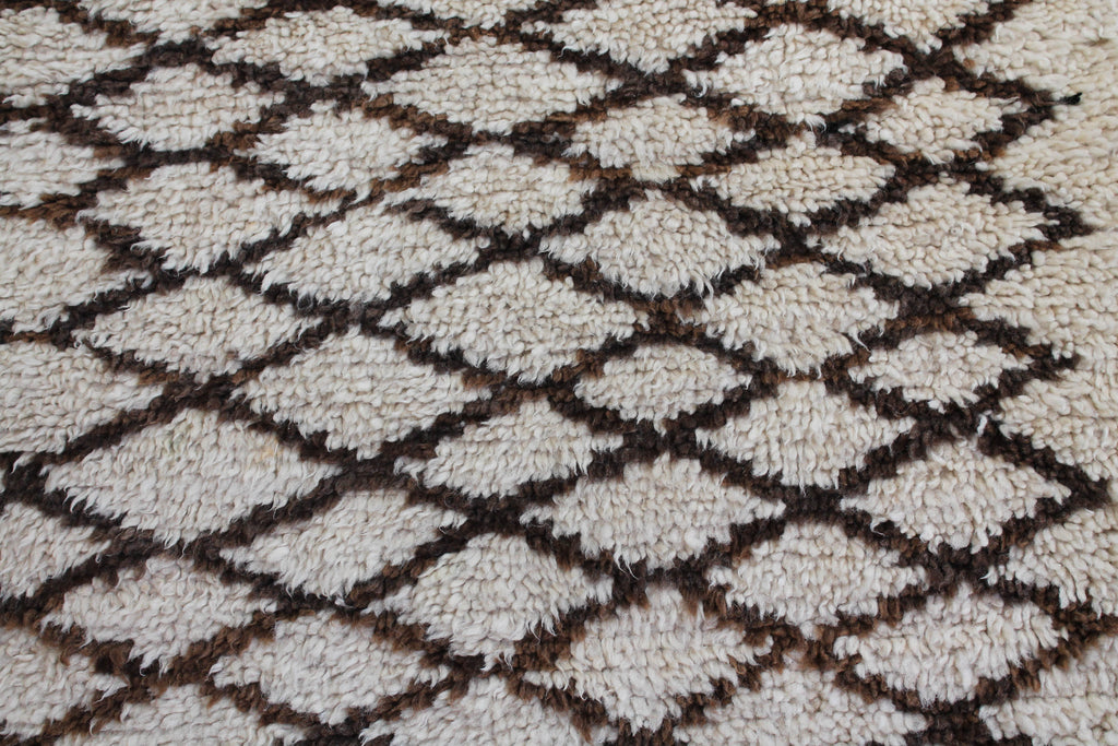 1022 HighAtlas with cream/brownHorizontal flat diamonds w a few dots Pattern