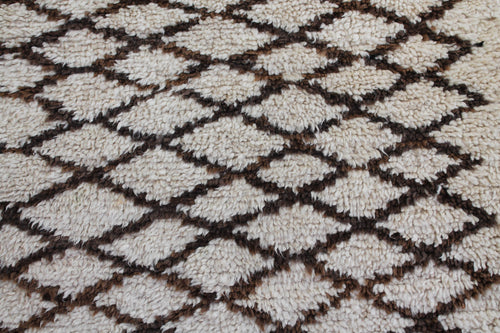 1022 HighAtlas with cream/brownHorizontal flat diamonds w a few dots Pattern
