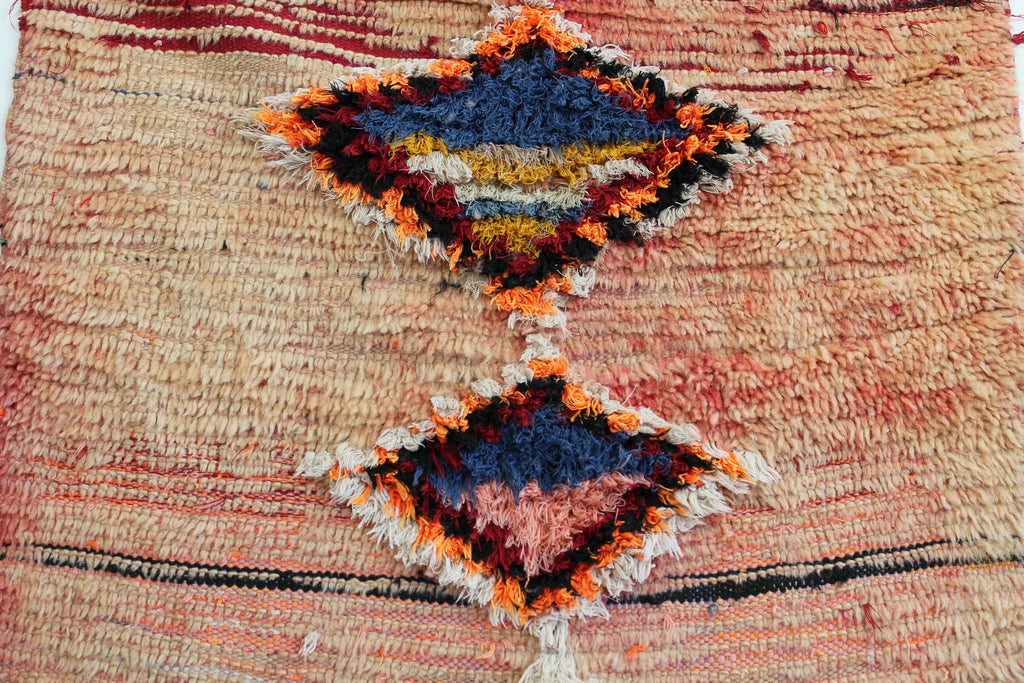 1033 Boujad with orange w multi-color diamonds Pattern (P1)