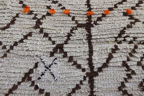 1040 HighAtlas with cream brown diamonds/zig-zags w orange dots Pattern