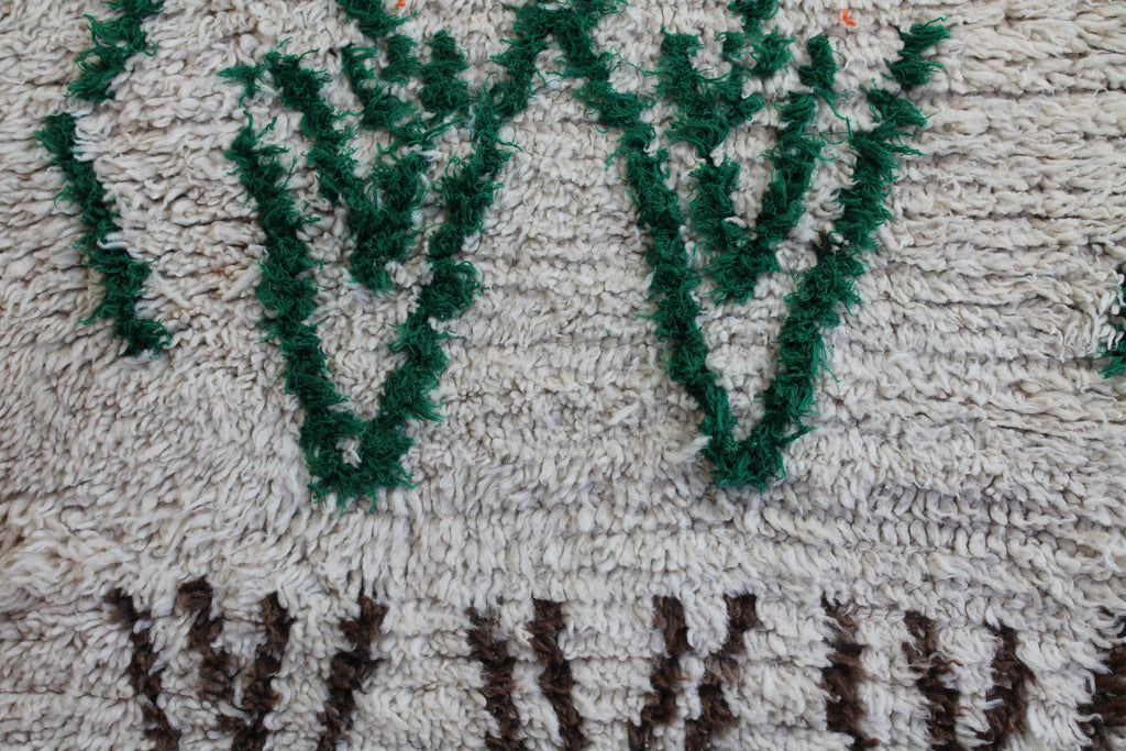 1045 Moulouya with cream green pattern middle/brown pattern outside Pattern