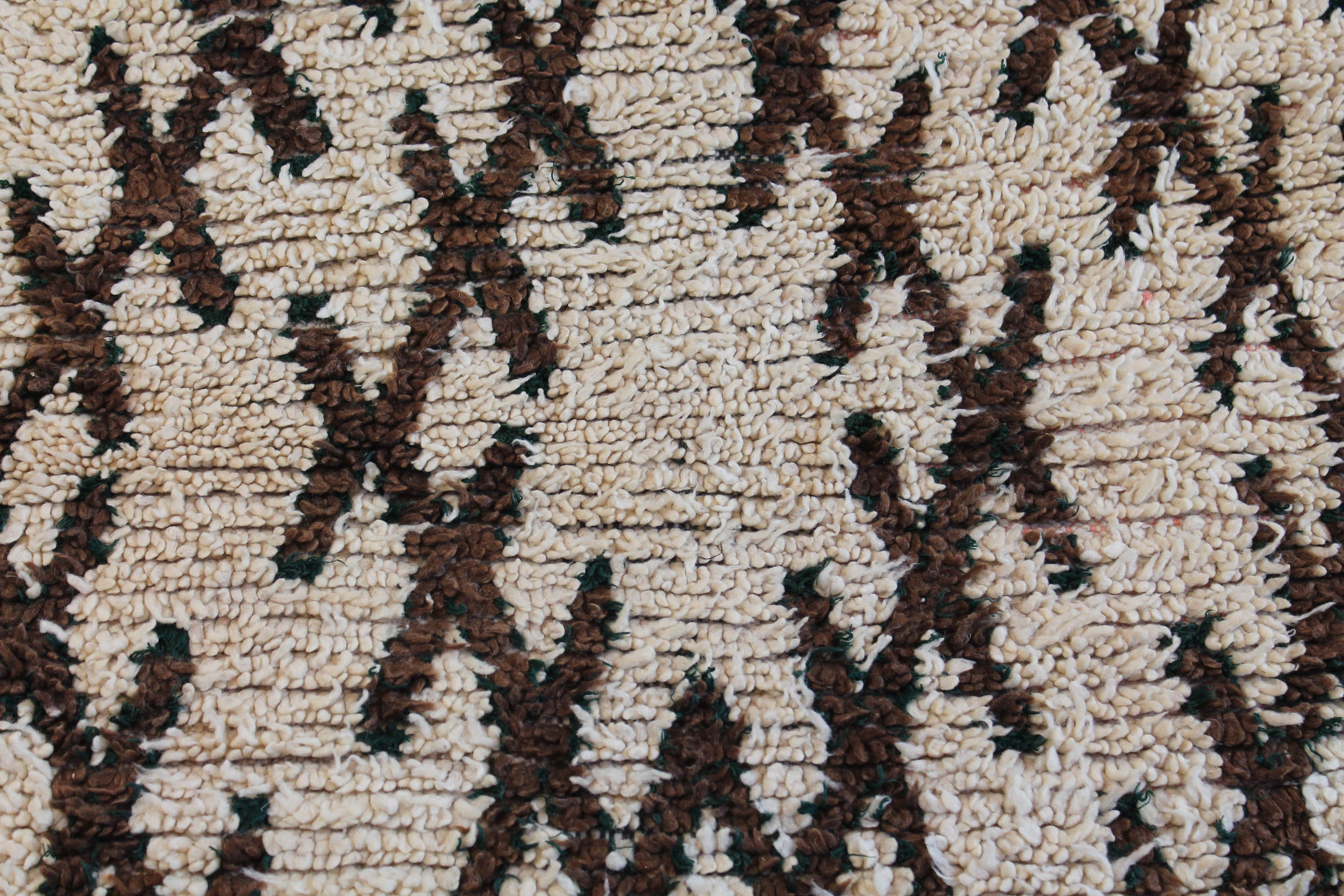 1061 HighAtlas with Taupe/Brown/Green Diamonds and X's Pattern (P20)
