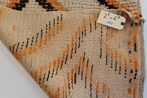 1073 HighAtlas with Taupe/Orange/Brown V Pattern Pattern