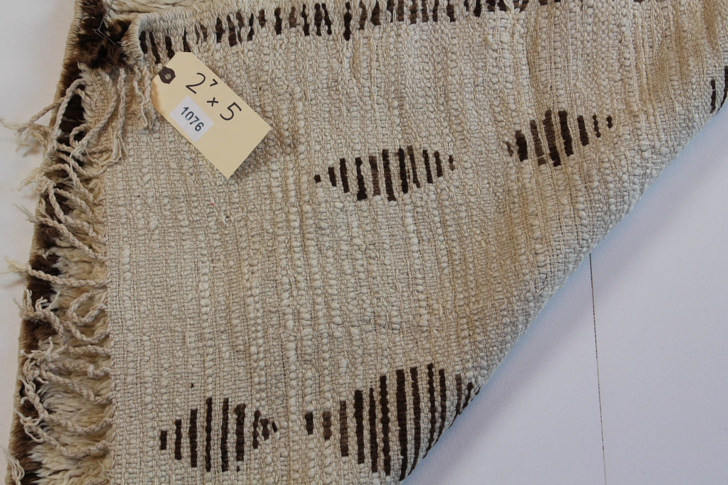 1076 HighAtlas with Taupe/Brown/Blue Diamonds Pattern
