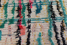 Load image into Gallery viewer, 1078 Open East with Taupe/Turquoise/Fusia/Yellow/Black Streaks Pattern