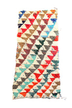 Load image into Gallery viewer, 1089 Moulouya with Taupe/Red/Brown/Blue/Turquoise Triangles Pattern