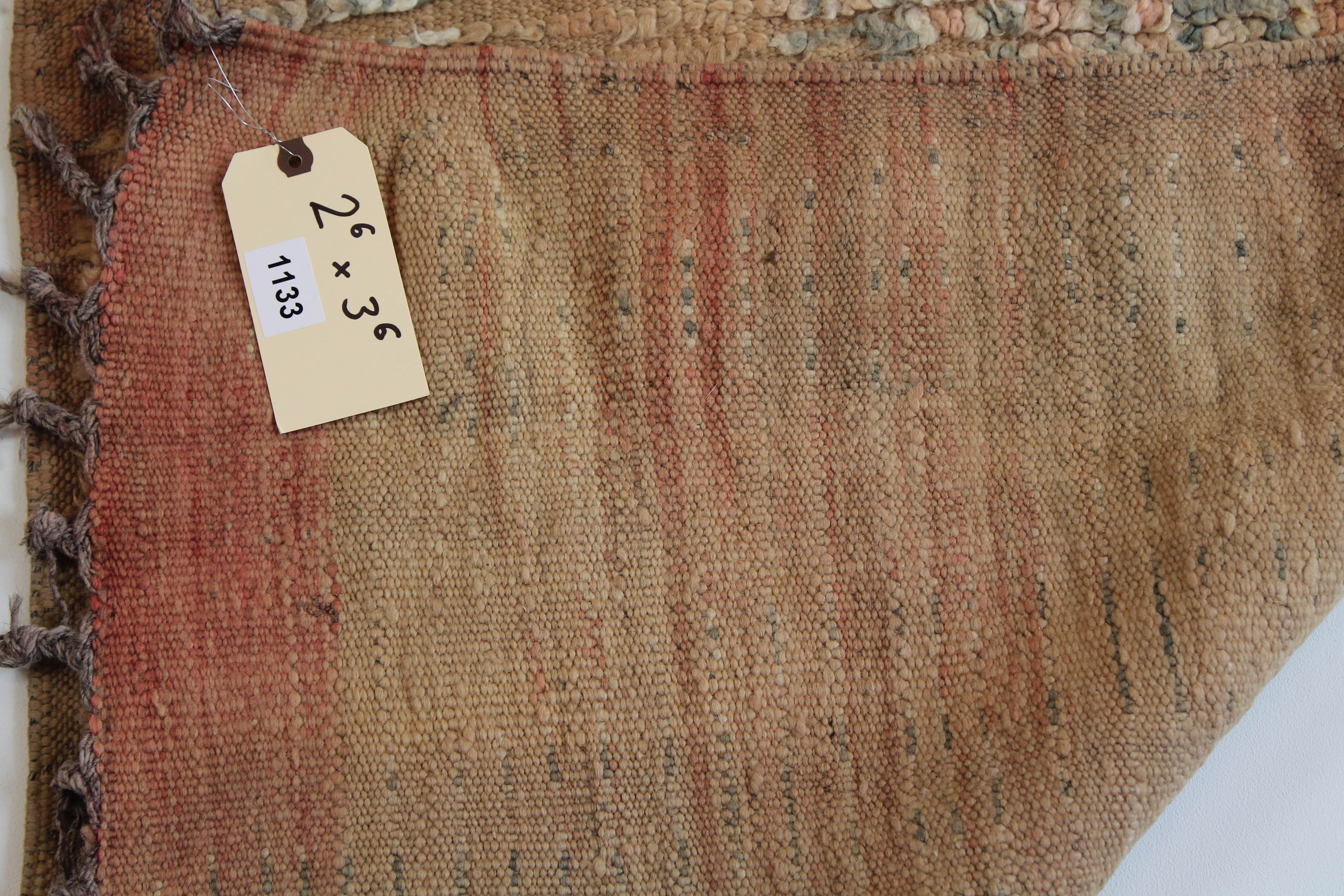 1133 Boujad with Red/OliveGreen/Taupe Various Patterns Pattern