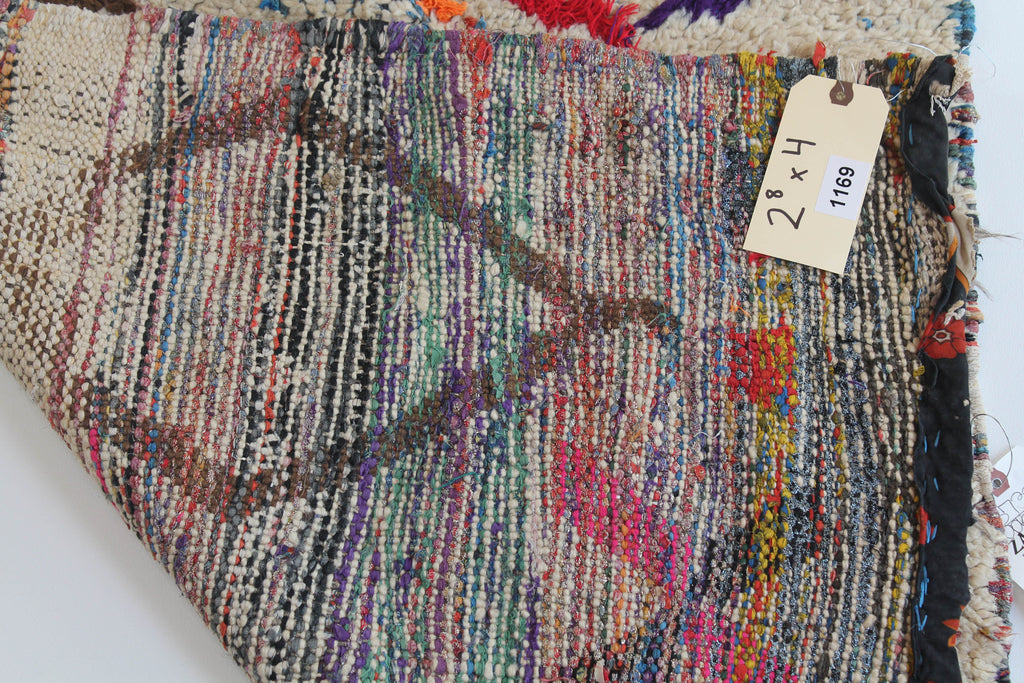 1169 Moulouya with Taupe/Brown/Red/Blue/Pink/Black Diamonds and X's Pattern