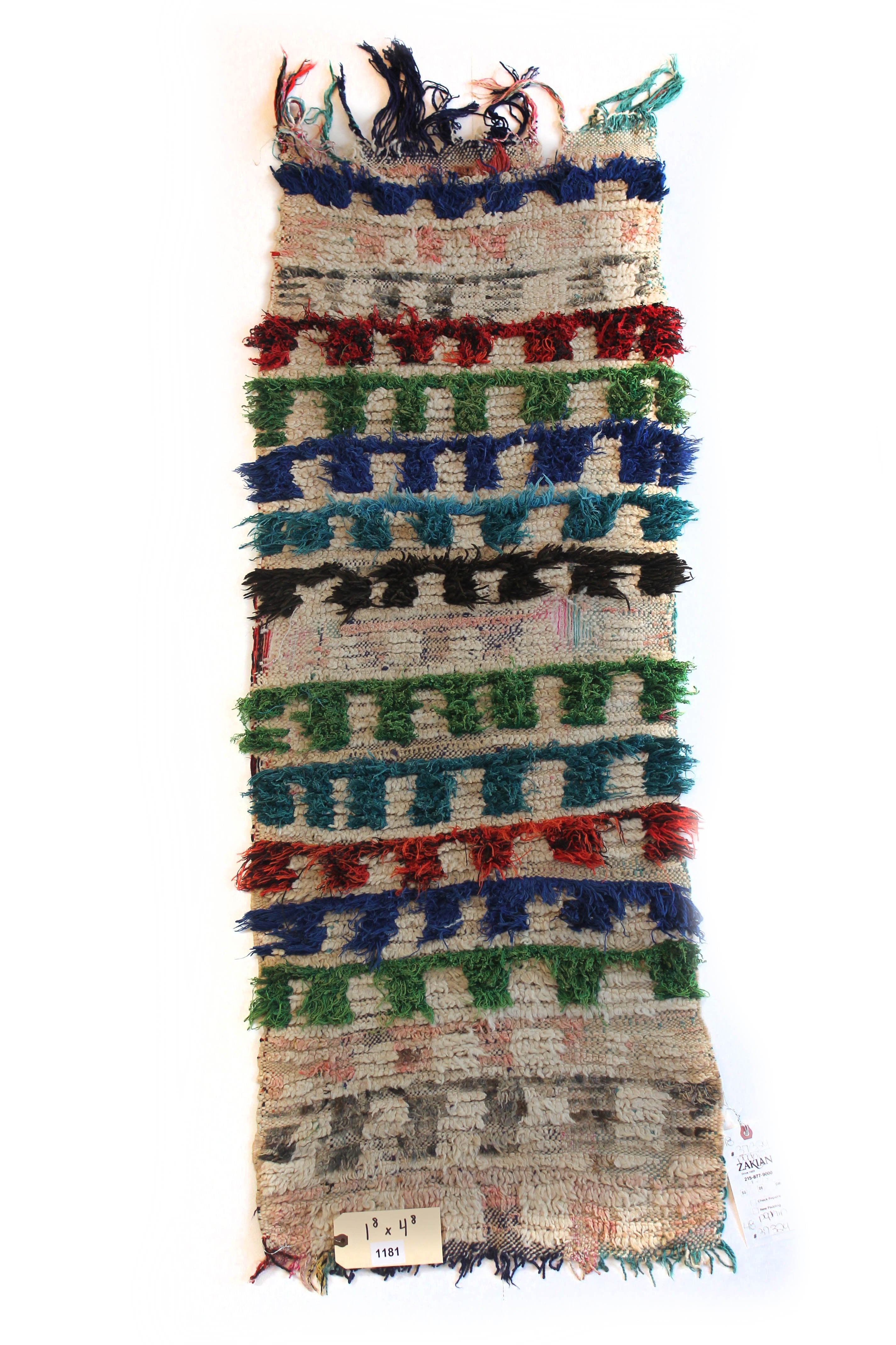 1181 HighAtlas with Taupe/Green/Turquoise/Blue/Red/Black/Charcoal/Pink Squares Pattern