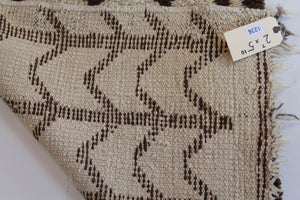 1236 Moulouya with Taupe/Brown Squares Pattern