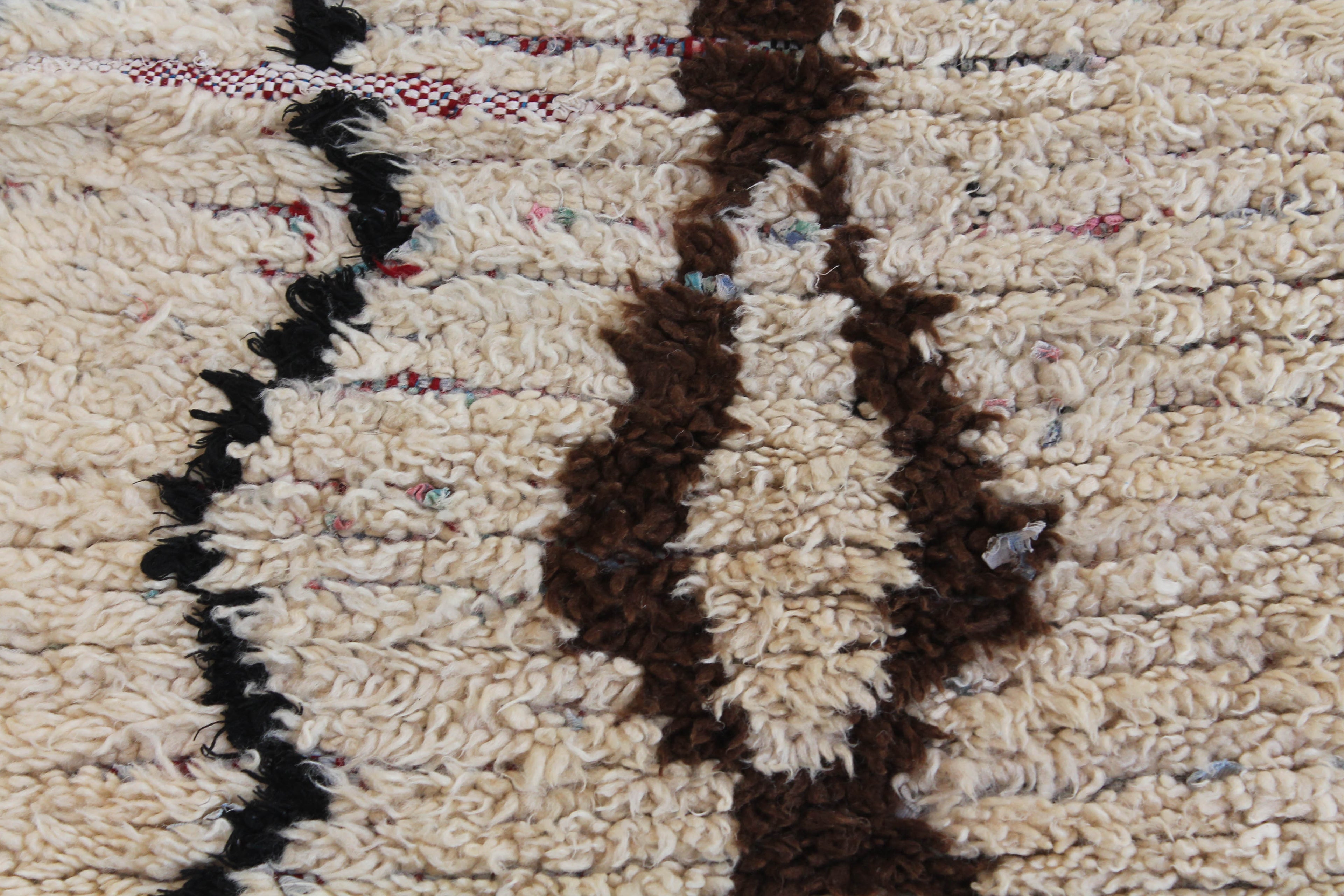 1284 Open East with Taupe/Black/Brown Diamonds and Zig-Zags Pattern