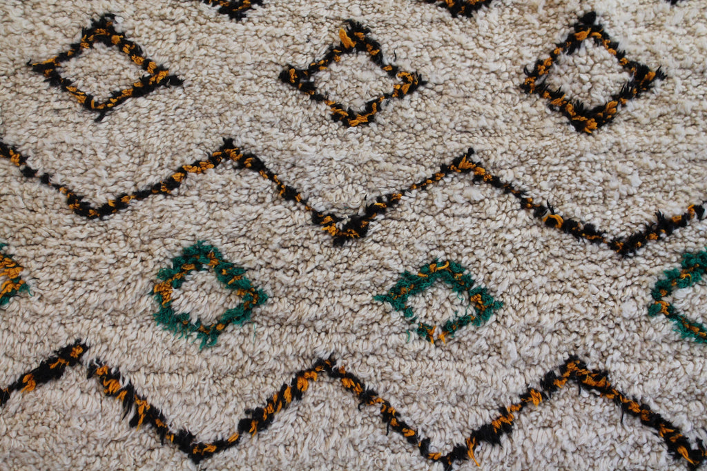 1321 Moulouya with Taupe/Black/Green/Orange Diamonds/ Zig-Zags/ Crosses Pattern