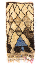 Load image into Gallery viewer, 1348 Moulouya with Taupe/Brown/Blue Diamonds Pattern