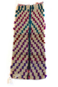 1358 Open East with Taupe/Magenta/Pink/Red/Purple/Turquoise/Green Checkered Pattern