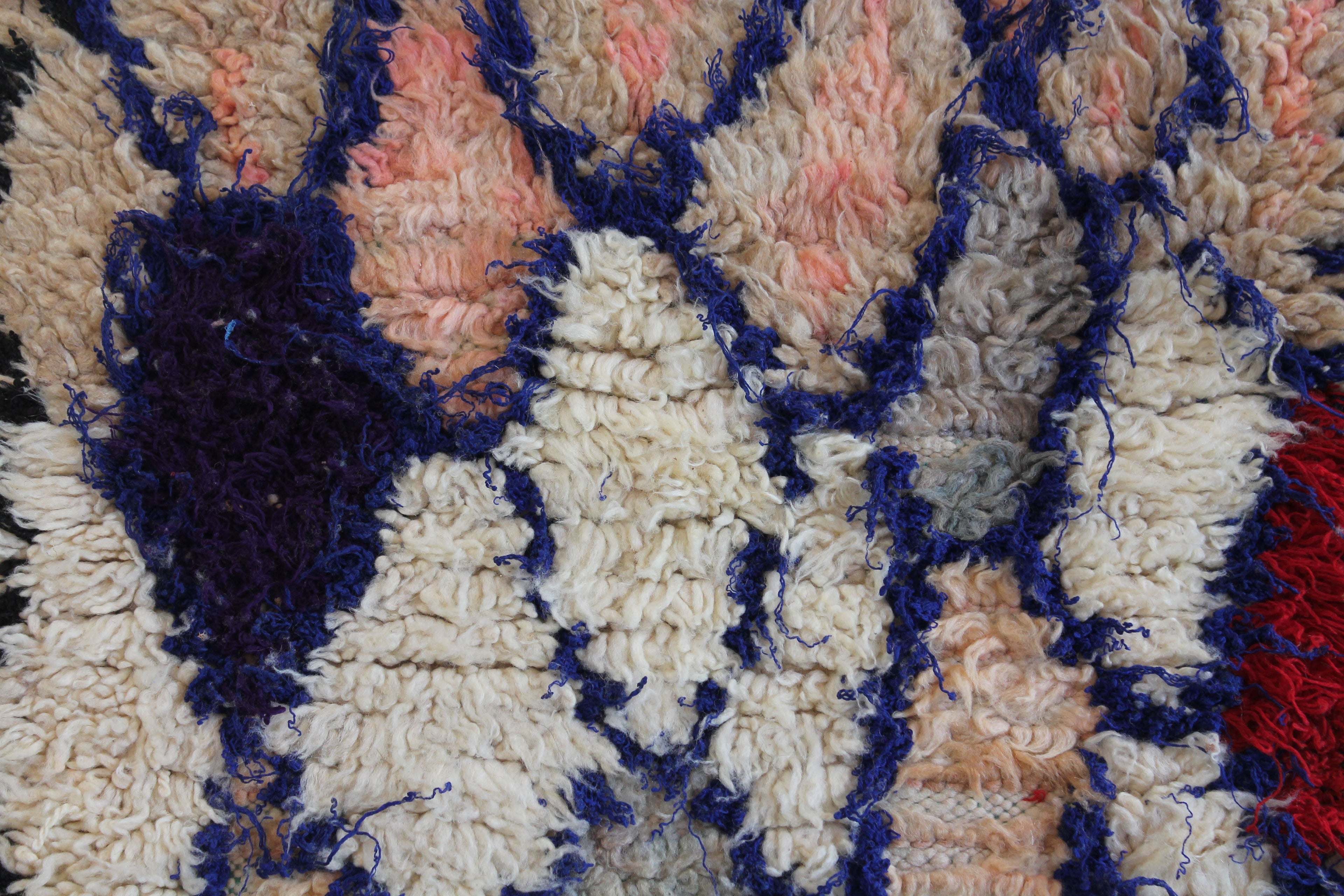 1366 HighAtlas with Taupe/Peach/Blue/Black/Red/Green Diamonds Pattern