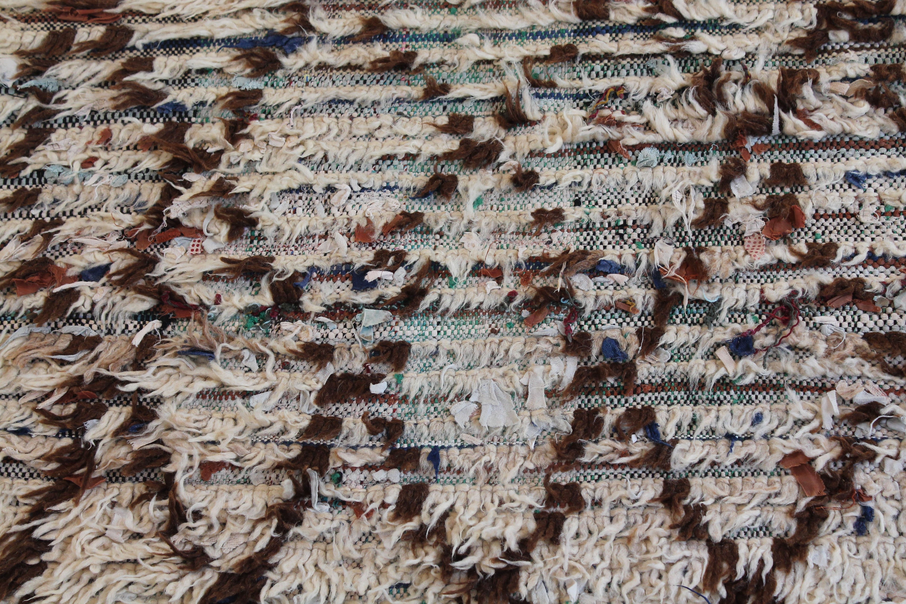 1374 HighAtlas with Taupe/Blue/Brown Diamonds Pattern